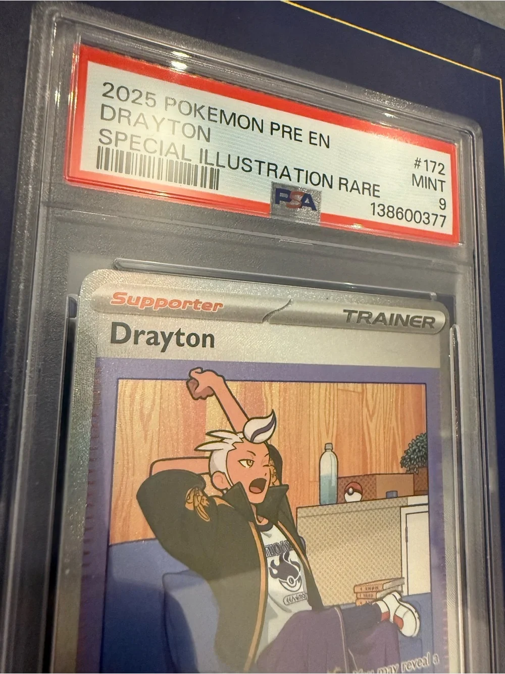 Pokemon Drayton SIR PSA 9 Graded Prismatic Evolutions 172/131